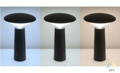 Akku-Außentischleuchte, schwarz mit USB Ladekabel -Innenleuchten Verkaufsladen 10670205 4 202201142234