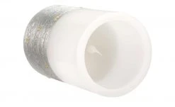 LED-Echtwachs-Kerzen 2er-Set, weiß/silberfarben -Innenleuchten Verkaufsladen 10681895 4 202112152232