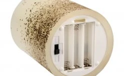 LED-Echtwachs-Kerzen 2er-Set, Elfenbein/goldfarben -Innenleuchten Verkaufsladen 10681913 4 202112161238