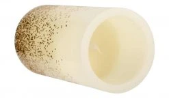 LED-Echtwachs-Kerzen 2er-Set, Elfenbein/goldfarben -Innenleuchten Verkaufsladen 10681913 6 202112161238