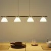 B-Leuchten LED-Pendelleuchte, 4-flammig, Nickel matt