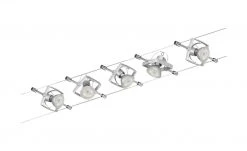 Seilsystem, Basisset, 5-flammig, chrom-matt | silberfarben -Innenleuchten Verkaufsladen 10683680 3 202201131238