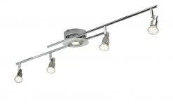 KHG LED- Deckenspot, 5- flammig, chrom
