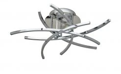 Meisterleuchten LED- Deckenleuchte, 5-flammig, chrom, geschwungene Stäbe -Innenleuchten Verkaufsladen 10685376 3 201811271509