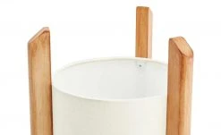 HOME STORY Stehleuchte mit Holzfüssen, 1-flammig -Innenleuchten Verkaufsladen 10685586 4 201902151059