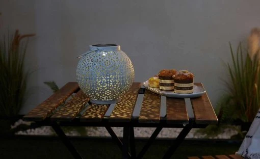 Solar-Tischleuchte, weiß `Kugel` Orient -Innenleuchten Verkaufsladen 10685756 4 202201131238