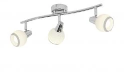 Deckenleuchte, 3-flammig, chrom/ Glas, weiß -Innenleuchten Verkaufsladen 10685936 5 202103161244