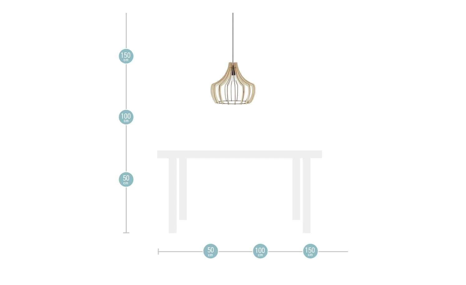 Trio Holzpendelleuchte 8 Trio Holzpendelleuchte – Bild 8