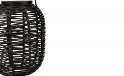 Solar-Tischleuchte, Laterne Rattan schwarz -Innenleuchten Verkaufsladen 10686201 3 202201131238