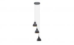 HOME STORY Retro-Pendelleuchte, 3-flammig schwarz -Innenleuchten Verkaufsladen 10686203 3 202106281241