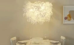 Trio Pendelleuchte, 4-flammig, Kunststoff weiß