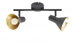 Trio Deckenstrahler, 2-flammig, schwarz/goldfarben 8 Trio Deckenstrahler, 2-flammig, schwarz/goldfarben -Innenleuchten Verkaufsladen 10686233 1 202103162233