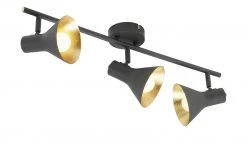 Trio Deckenstrahler, 3-flammig, schwarz/goldfarben -Innenleuchten Verkaufsladen 10686234 5 202103162233