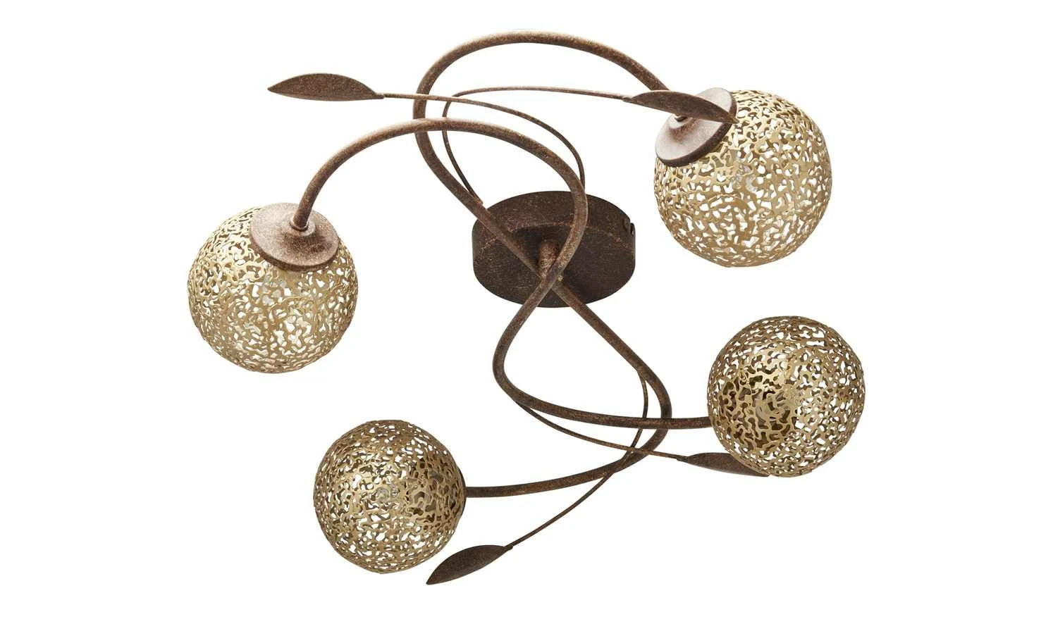 Paul Neuhaus Deckenleuchte, 4-flammig rostfarben 2 Paul Neuhaus Deckenleuchte, 4-flammig rostfarben – Bild 2