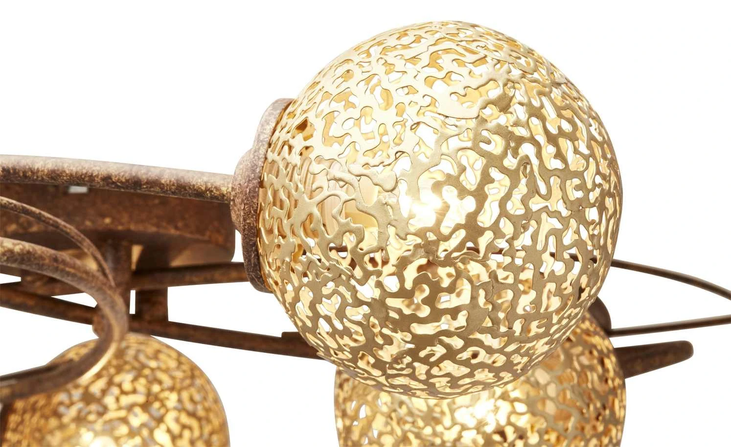 Paul Neuhaus Deckenleuchte, 4-flammig rostfarben 3 Paul Neuhaus Deckenleuchte, 4-flammig rostfarben – Bild 3