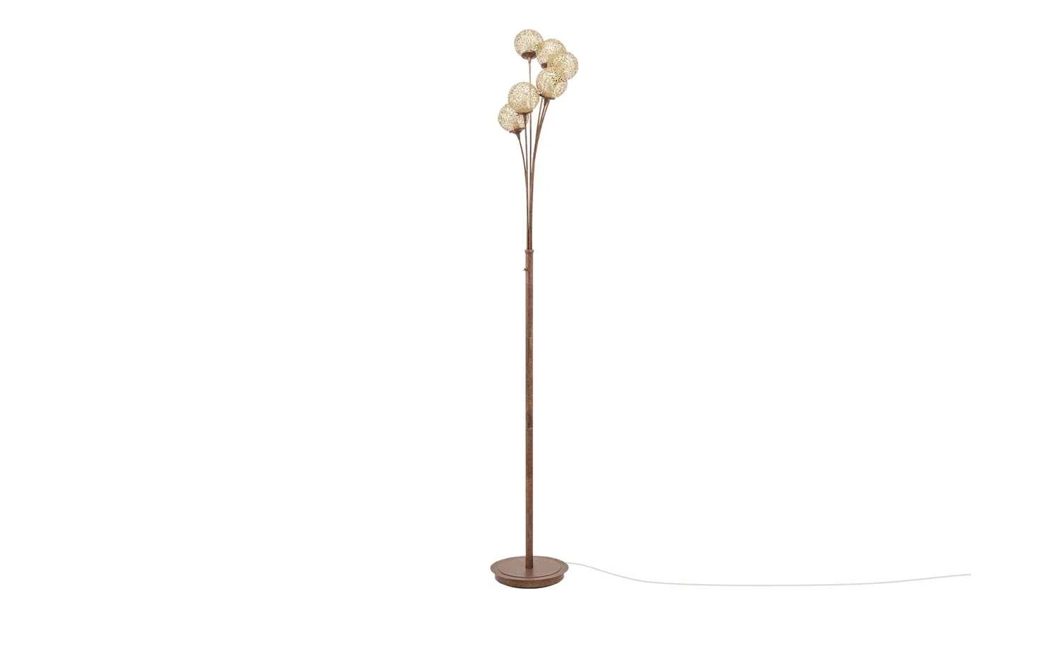 Paul Neuhaus Stehleuchte, 6-flammig, rostfarben 2 Paul Neuhaus Stehleuchte, 6-flammig, rostfarben – Bild 2