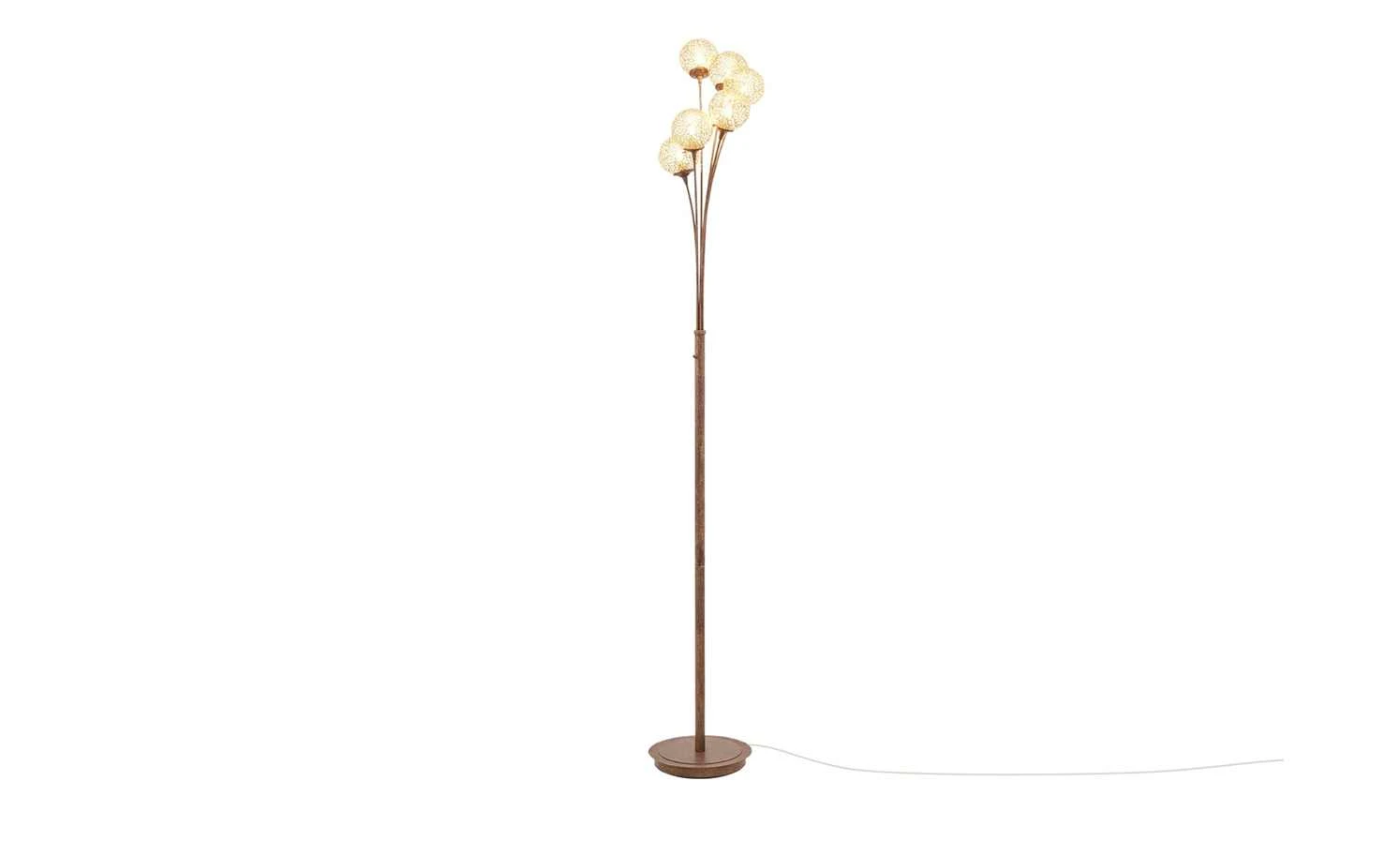 Paul Neuhaus Stehleuchte, 6-flammig, rostfarben 1 Paul Neuhaus Stehleuchte, 6-flammig, rostfarben