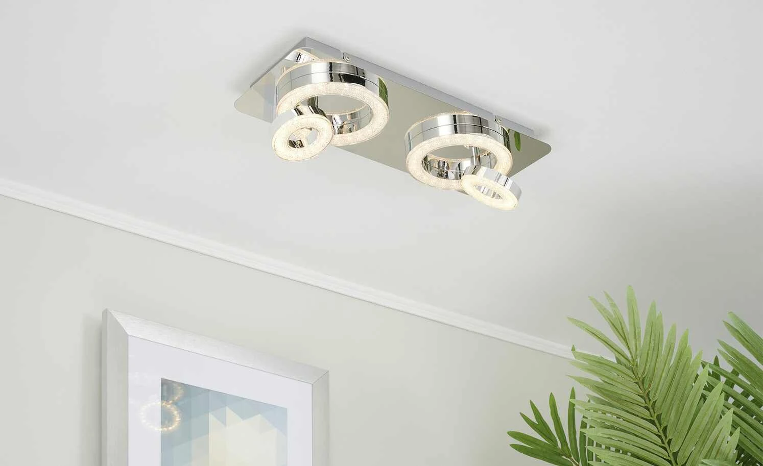 Paul Neuhaus LED-Deckenleuchte, 4-flammig, Kristall-optik 1 Paul Neuhaus LED-Deckenleuchte, 4-flammig, Kristall-optik