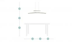 Wofi LED-Pendelleuchte, gebogen -Innenleuchten Verkaufsladen 10686468 3 202106101245