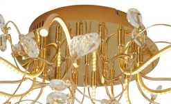 B-Leuchten LED-Deckenleuchte, messing poliert mit Glasblättern | Messing glänzend 10 B-Leuchten LED-Deckenleuchte, messing poliert mit Glasblättern | Messing glänzend -Innenleuchten Verkaufsladen 10686545 4 202203072250