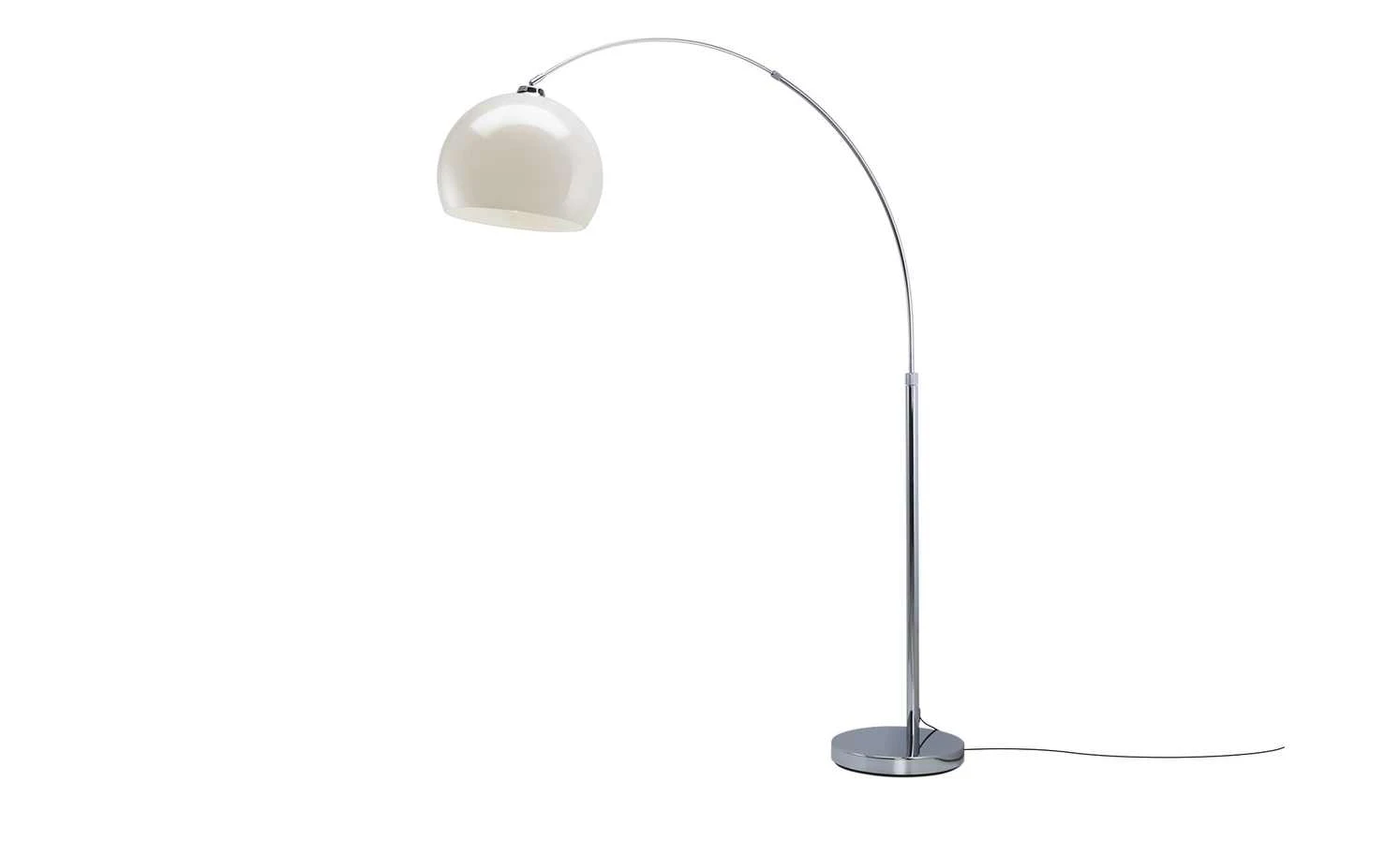 KHG Bogenleuchte, 1-flammig, Schirm weiß 2 KHG Bogenleuchte, 1-flammig, Schirm weiß – Bild 2