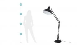 HOME STORY Stehleuchte, 1-flammig Schwarz -Innenleuchten Verkaufsladen 10686930 5 202011302237