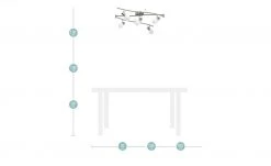 KHG Deckenstrahler, 5-flammig Nickel matt -Innenleuchten Verkaufsladen 10687276 3 201911062244