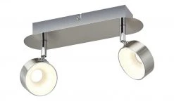 KHG LED-Spot, 2-flammig, Nickel matt