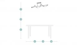 Trio LED-Deckenleuchte, chrom, Acryl geschwungen -Innenleuchten Verkaufsladen 10687414 4 202001282234