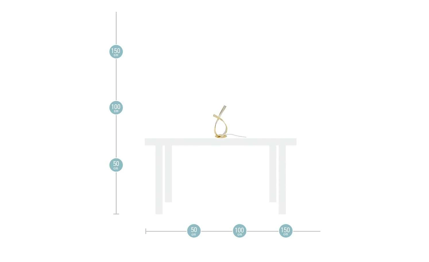 Paul Neuhaus LED-Tischleuchte, goldfarben 7 Paul Neuhaus LED-Tischleuchte, goldfarben – Bild 7