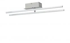 KHG LED-Deckenleuchte, 2-flammig nickel matt -Innenleuchten Verkaufsladen 10688012 2 202106111239