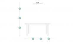 KHG LED-Deckenleuchte, 2-flammig nickel matt -Innenleuchten Verkaufsladen 10688012 5 202106111239