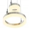Meisterleuchten LED-Pendelleuchte, 2-flammig, nickel matt