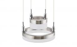 Meisterleuchten LED-Pendelleuchte, 4-flammig, nickel matt -Innenleuchten Verkaufsladen 10688015 10 202002212233