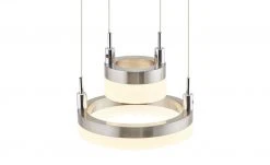 Meisterleuchten LED-Pendelleuchte, 4-flammig, nickel matt -Innenleuchten Verkaufsladen 10688015 9 202002212233