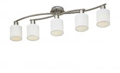 Trio Deckenleuchte, 5-flammig Stoffschirme weiß -Innenleuchten Verkaufsladen 10688093 4 201811271553