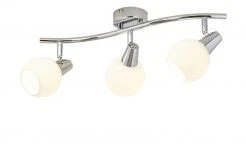 Deckenstrahler, 3-flammig, Glas mit Effekt