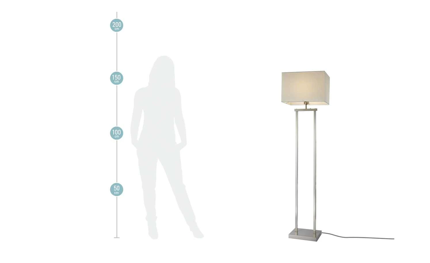 Stehleuchte, Stoffschirm in eckig 4 Stehleuchte, Stoffschirm in eckig – Bild 4