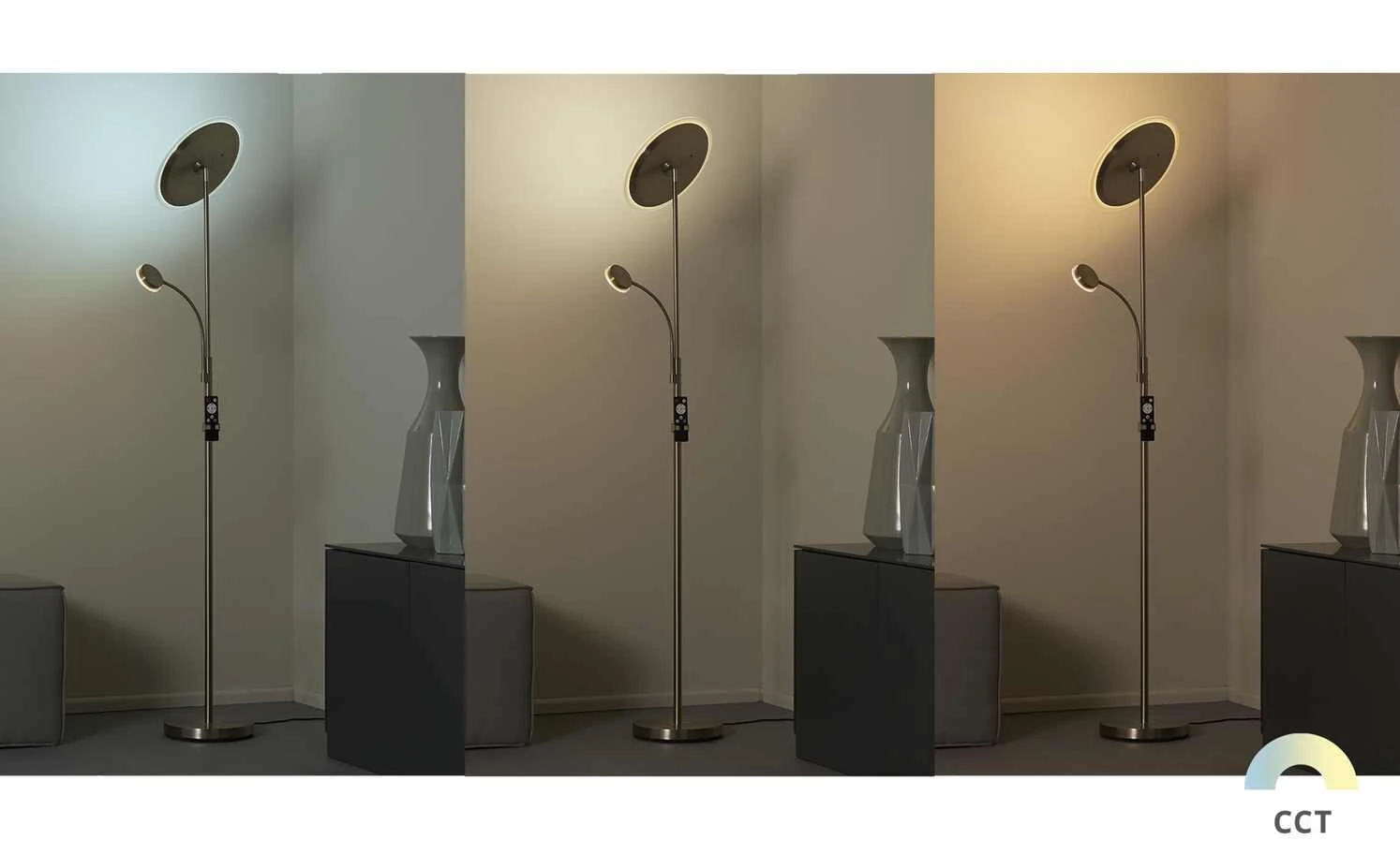 LED-Deckenfluter, 2-flammig mit Fernbedienung 2 LED-Deckenfluter, 2-flammig mit Fernbedienung – Bild 2