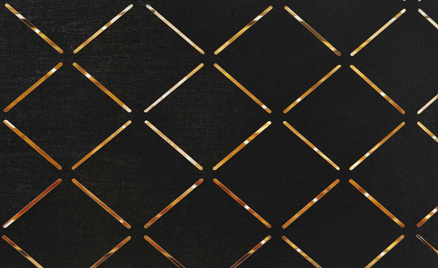 Stoffpendelleuchte, 3-flammig, Schirm schwarz/goldfarben 6 Stoffpendelleuchte, 3-flammig, Schirm schwarz/goldfarben – Bild 6