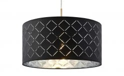 Stoffpendelleuchte, 1-flammig, Schirm grau/silber 14 Stoffpendelleuchte, 1-flammig, Schirm grau/silber -Innenleuchten Verkaufsladen 10688601 5 201906052231