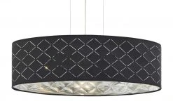 Stoffpendelleuchte, 3-flammig, Schirm grau/silber 13 Stoffpendelleuchte, 3-flammig, Schirm grau/silber -Innenleuchten Verkaufsladen 10688602 4 201906051425