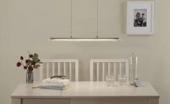 Fischer-Honsel LED-Pendelleuchte, Nickel-matt, Glas satiniert -Innenleuchten Verkaufsladen 10688605 1 202109171234