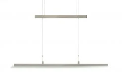 Fischer-Honsel LED-Pendelleuchte, Nickel-matt, Glas satiniert -Innenleuchten Verkaufsladen 10688605 13 202202242232