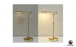 B-Leuchten Bridge-Tischleuchte 1-flammig messing