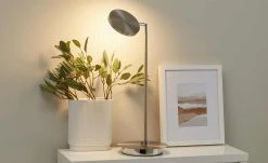 B-Leuchten LED-Tischeuchte, 1-flammig, Nickel matt