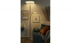 B-Leuchten LED-Deckenfluter, 2-flammig, Nickel-matt, Kopf verstellbar -Innenleuchten Verkaufsladen 10688752 12 202112021236