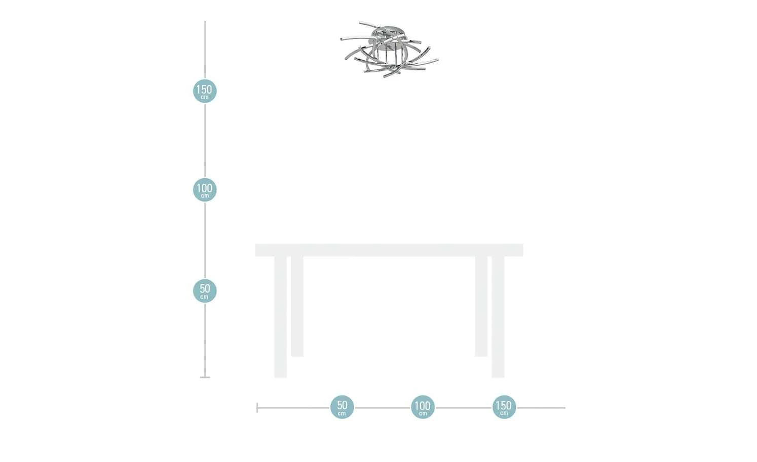 Meisterleuchten LED-Deckenleuchte, chrom 2 Meisterleuchten LED-Deckenleuchte, chrom – Bild 2