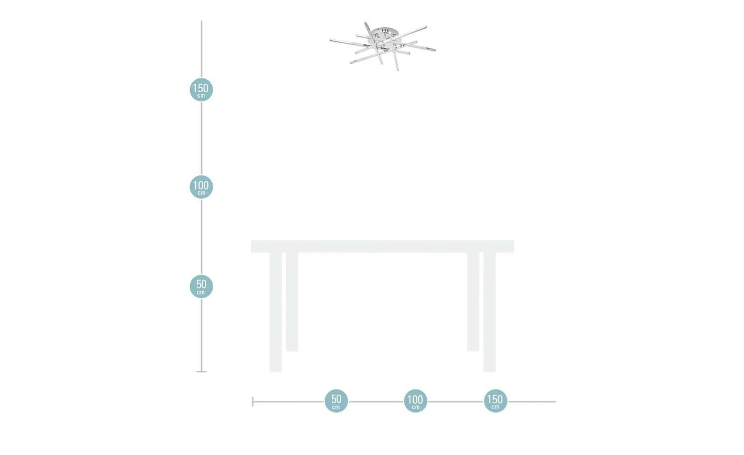 Paul Sommerkamp Leuchten LED-Deckenleuchte chrom 4 Paul Sommerkamp Leuchten LED-Deckenleuchte chrom – Bild 4
