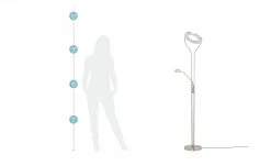 Meisterleuchten LED-Deckenfluter, 2-flammig Chrom -Innenleuchten Verkaufsladen 10688910 13 202202081235